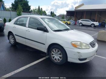  Salvage Toyota Corolla