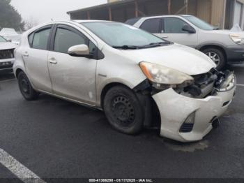  Salvage Toyota Prius c