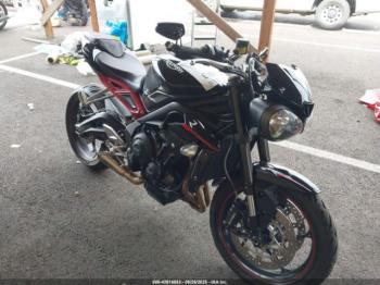  Salvage Triumph Motorcycle Street Triple