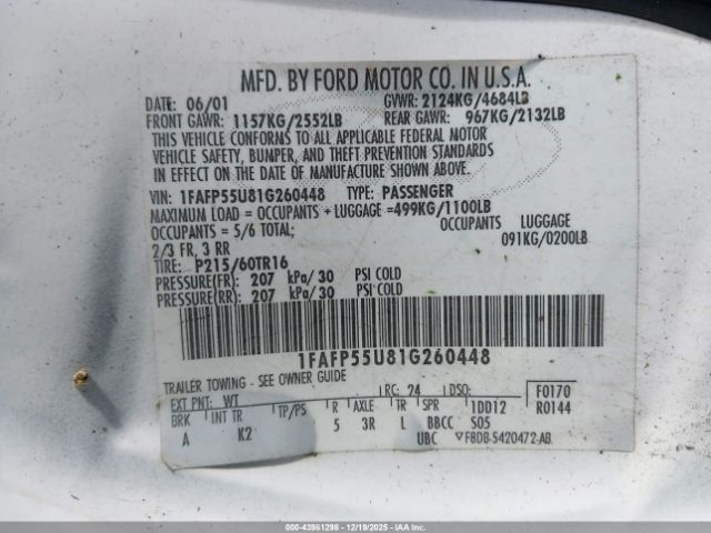 Ford Taurus Ses Image 9