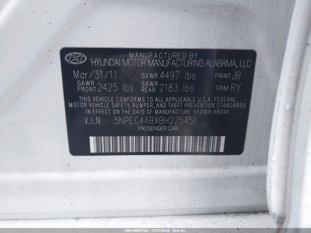 Hyundai SONATA Limited 2.0t Image 7