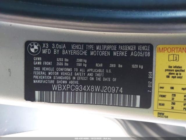 BMW X Series 3.0si Image 10