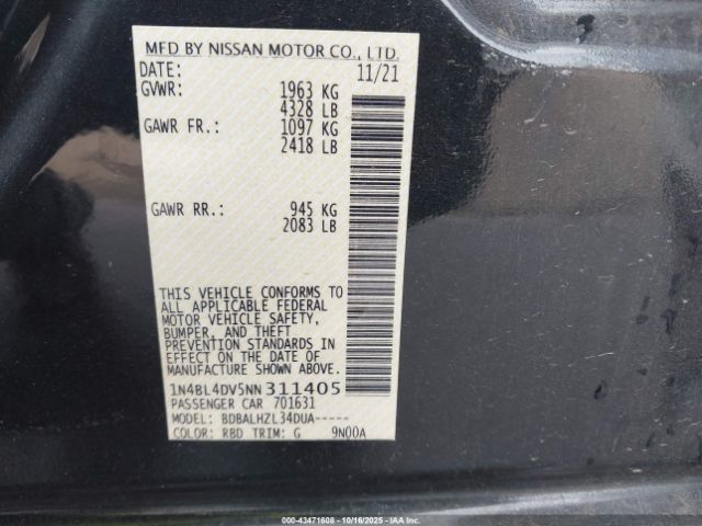 Nissan Altima Sv Fwd Image 18