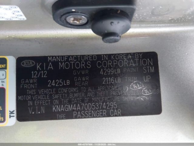 Kia Optima Lx Image 16