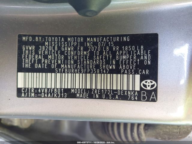 Toyota Corolla Le Plus Image 3